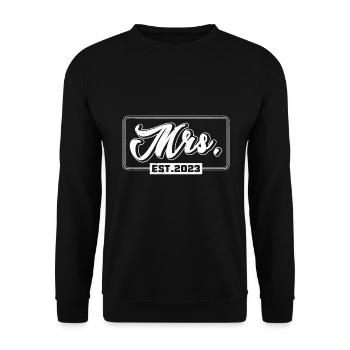 Mme M. Deco Mariage - Sweat-shirt Unisexe - noir - Devant - Alina (178cm) & Michal (187cm)