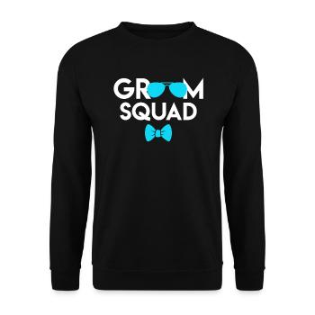 Boys' Party Men Groom Wedding - Unisex Sweatshirt - black - Front - Alina (178cm) & Michal (187cm)
