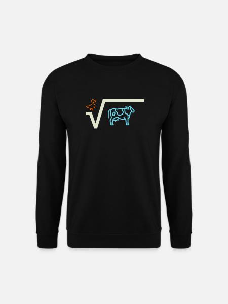 Duck root from cow - Unisex Sweatshirt - black