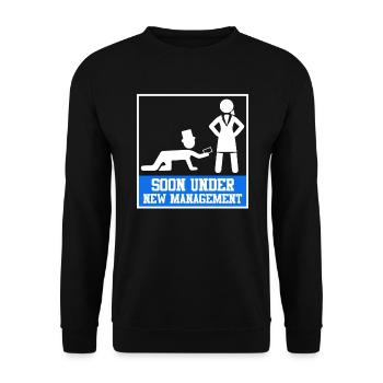 Husband Groom Bachelor Party - Unisex Sweatshirt - black - Front - Alina (178cm) & Michal (187cm)