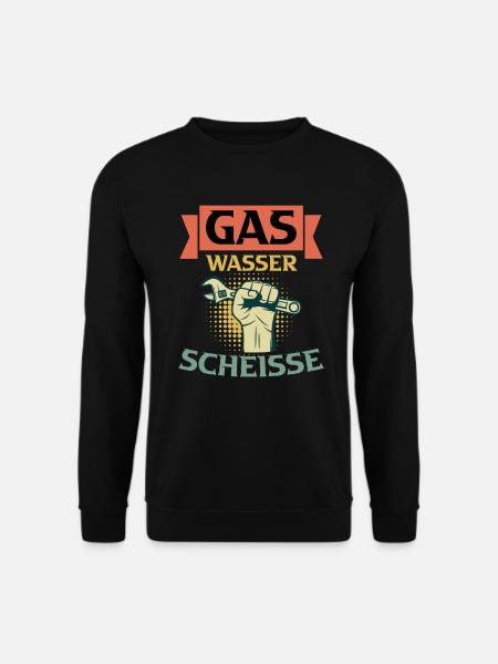 Anlagenmechaniker Sanitär Klimatechnik - Unisex Pullover - Schwarz