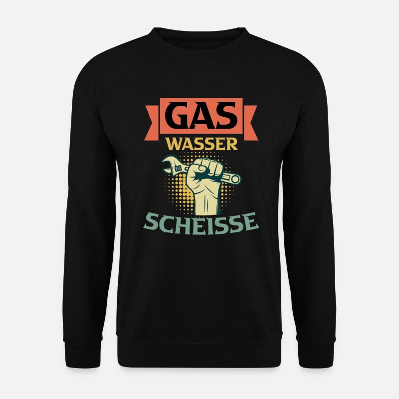 Anlagenmechaniker Sanitär Klimatechnik - Unisex Pullover - Schwarz
