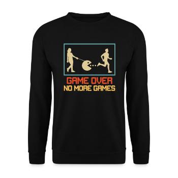 JGA Men Boys' Farewell Wedding - Sweat-shirt Unisexe - noir - Devant - Alina (178cm) & Michal (187cm)
