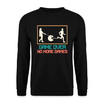JGA Men Boys' Farewell Wedding - Sweat-shirt Unisexe - noir - Devant - Alina (178cm) & Michal (187cm)