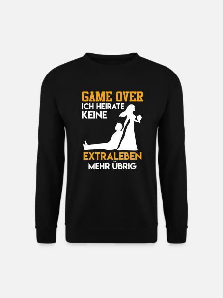 Game over - JGA Männer Hochzeit - Unisex Pullover - Schwarz