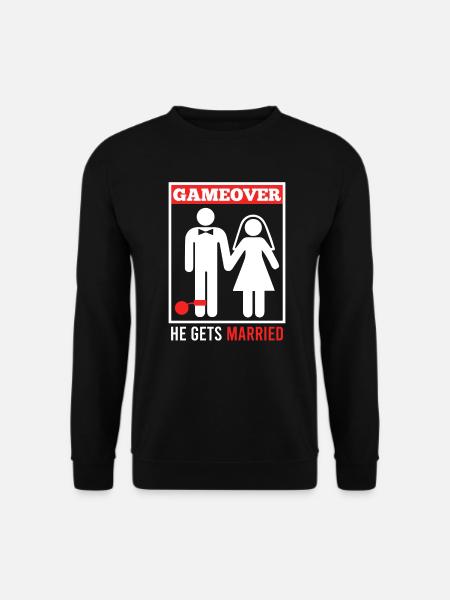 Game over - Husband Groom Jungesellenabschied - Unisex Sweatshirt - black