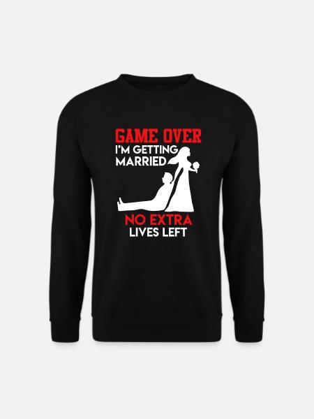 Game over - JGA Hommes Mariage - Sweat-shirt Unisexe - noir