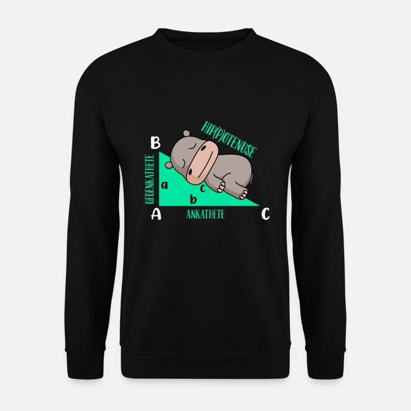 Lutiges Mathe Design Hipotenuse - Unisex Pullover - Schwarz