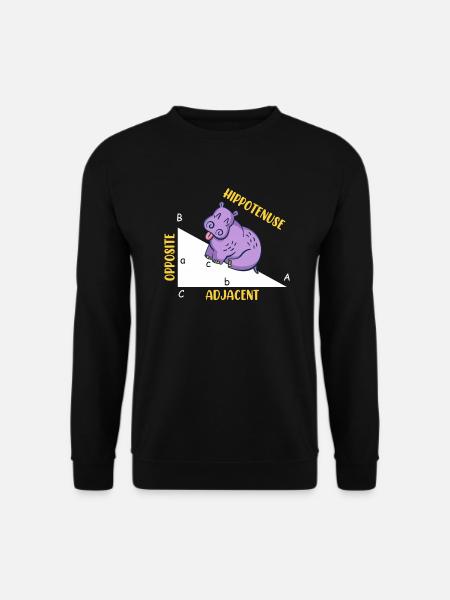 Hippotenuse Math - Sweat-shirt Unisexe - noir