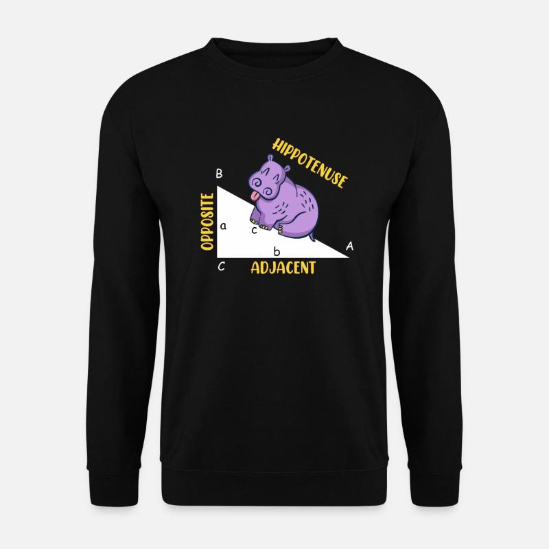 Hippotenuse Mathe - Unisex Pullover - Schwarz