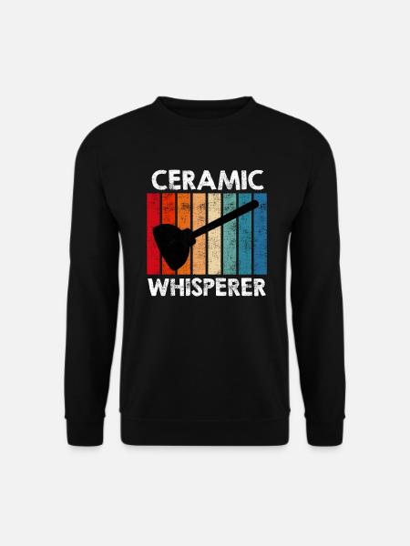 Keramik Flüsterer Anlagenmechaniker Klempner - Unisex Pullover - Schwarz
