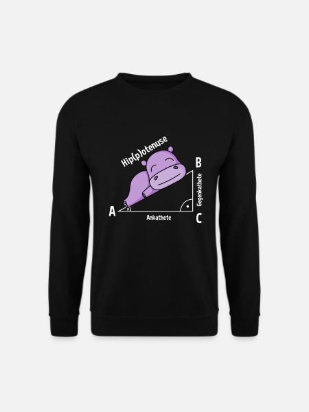 Mathelehrer Hipotenuse Mathe - Unisex Pullover - Schwarz
