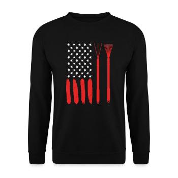 USA Gardener Data Center Jardinage - Sweat-shirt Unisexe - noir - Devant - Alina (178cm) & Michal (187cm)