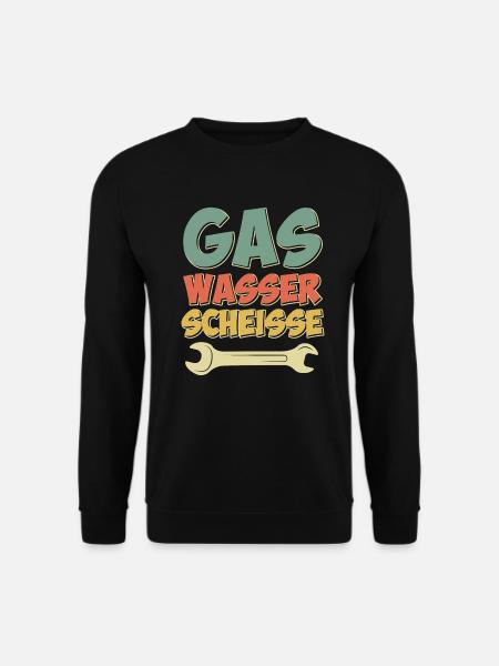 Gas Wasser Scheiße - Unisex Pullover - Schwarz