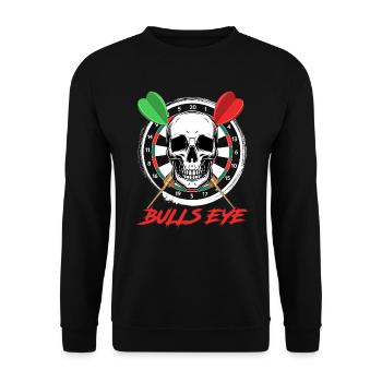 Bullseye Darts Bone Face Dartboard Dart - Sweat-shirt Unisexe - noir - Devant - Alina (178cm) & Michal (187cm)