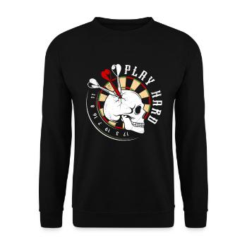 Fléchettes Bone Face Dartboard Fléchettes Fléchettes - Sweat-shirt Unisexe - noir - Devant - Alina (178cm) & Michal (187cm)