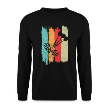Fléchettes Fléchettes Fléchettes Fléchettes Fléchettes - Sweat-shirt Unisexe - noir - Devant - Alina (178cm) & Michal (187cm)