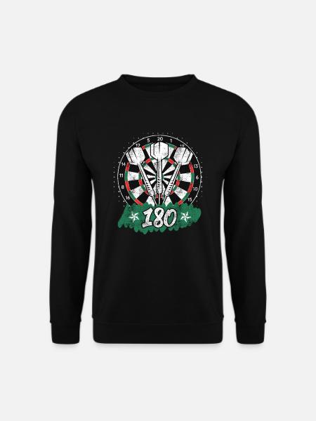 Darts 180er Dartscheibe 180 in Dart - Unisex Pullover - Schwarz