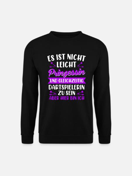 Prinzessin Darts Damen Dart Dart Zubehör Dart - Unisex Pullover - Schwarz