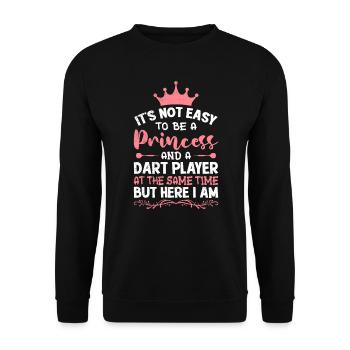 Princess Darts Women Darts Darts Accessories Darts - Unisex Sweatshirt - black - Front - Alina (178cm) & Michal (187cm)