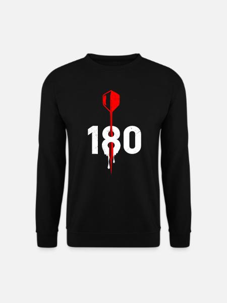 Dart 180er Dartpfeile Dart Punktzahl 180 Dart - Unisex Pullover - Schwarz