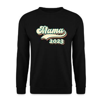 Maman 2023 - la meilleure mère du monde - Sweat-shirt Unisexe - noir - Devant - Alina (178cm) & Michal (187cm)