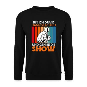 Dart spielen Darts Show Punktzahl Dart - Unisex Pullover - Schwarz - Vorne - Alina (178cm) & Michal (187cm)