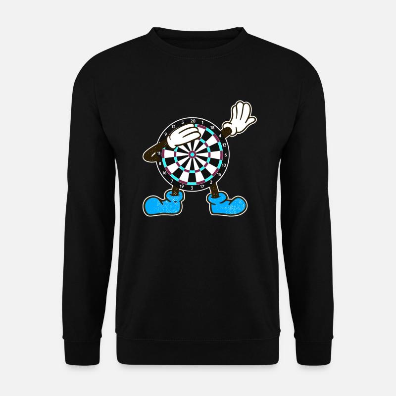 Dartspieler Dabbing Dart - Unisex Pullover - Schwarz