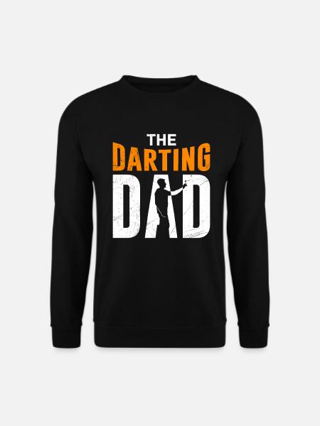 The Darting Dad Dartspieler Papa - Unisex Pullover - Schwarz
