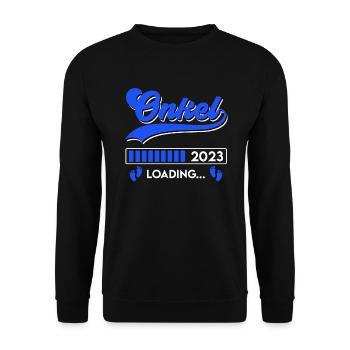 Onkel 2023 loading Onkel - Unisex Pullover - Schwarz - Vorne - Alina (178cm) & Michal (187cm)