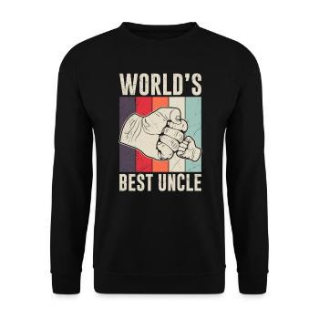 Meilleur oncle du monde - Sweat-shirt Unisexe - noir - Devant - Alina (178cm) & Michal (187cm)