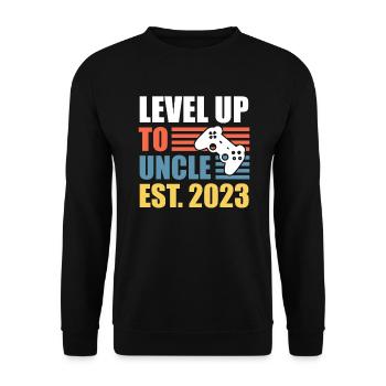 Niveau jusqu’à Oncle 2023 - Sweat-shirt Unisexe - noir - Devant - Alina (178cm) & Michal (187cm)