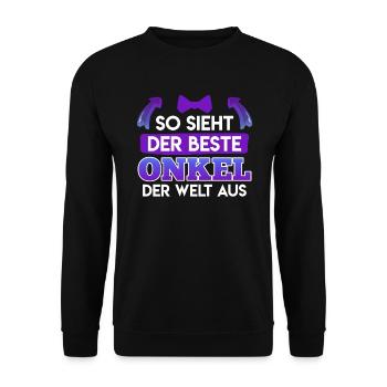 Voici à quoi ressemble le meilleur oncle du monde - Sweat-shirt Unisexe - noir - Devant - Alina (178cm) & Michal (187cm)