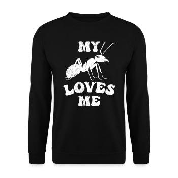 Fourmi Tante Ma tante aime Dictons Tante - Sweat-shirt Unisexe - noir - Devant - Alina (178cm) & Michal (187cm)