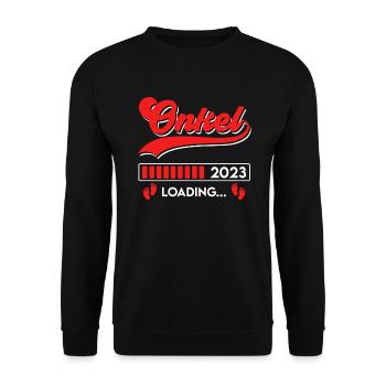 Onkel 2023 loading Onkel - Unisex Pullover - Schwarz - Vorne - Alina (178cm) & Michal (187cm)
