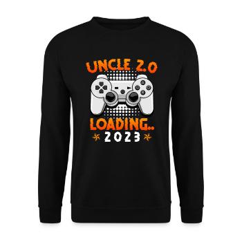 Uncle 2.0 loading Double Uncle Uncle 2023 - Unisex Sweatshirt - black - Front - Alina (178cm) & Michal (187cm)