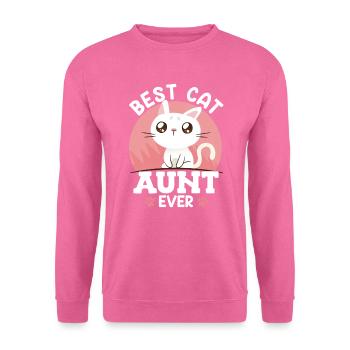 Chers chats Tante Meilleure tante du monde - Sweat-shirt Unisexe - rose - Devant