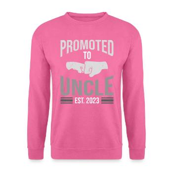 Befördert zum Onkel 2023 - Unisex Pullover - Pink - Vorne