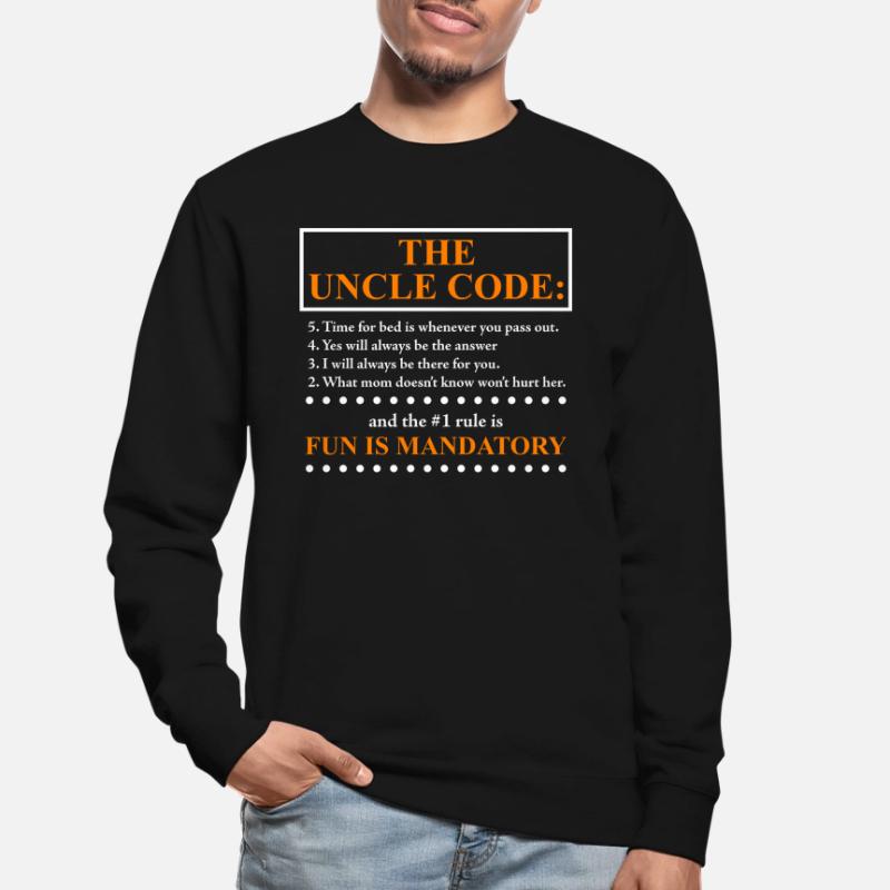 Der Onkel Code lustiger Onkel Spruch Unisex Pullover