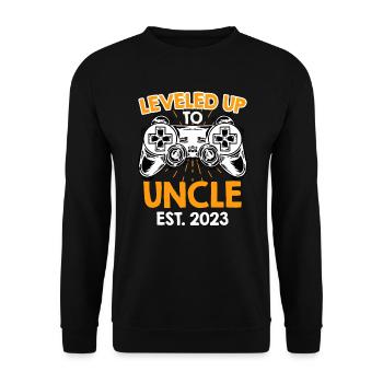 Niveau jusqu’à Oncle 2023 - Sweat-shirt Unisexe - noir - Devant - Alina (178cm) & Michal (187cm)
