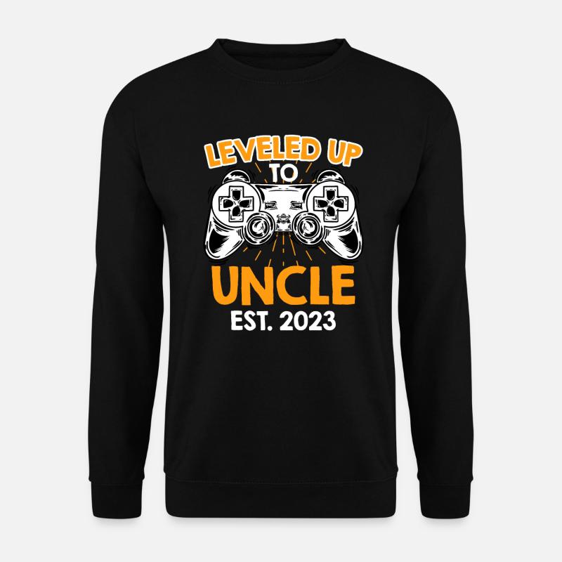 Level up to Onkel 2023 - Unisex Pullover - Schwarz