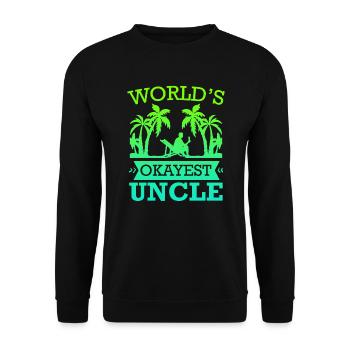 L’oncle le plus correct du monde - Sweat-shirt Unisexe - noir - Devant - Alina (178cm) & Michal (187cm)
