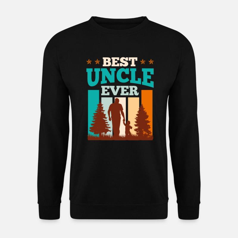 Bester Onkel ever Onkel - Unisex Pullover - Schwarz