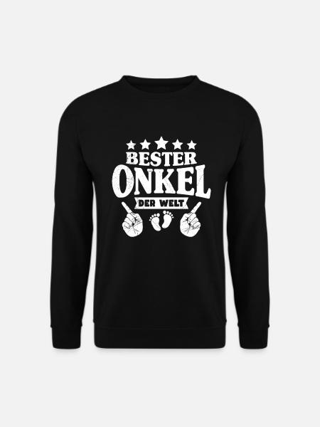 Bester Onkel der Welt Onkel - Unisex Pullover - Schwarz