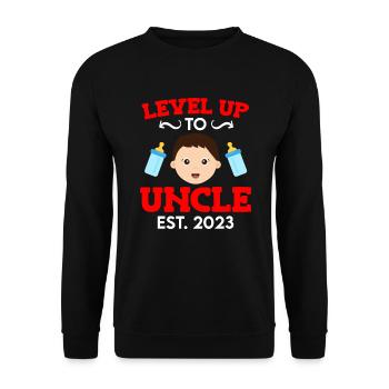 Niveau jusqu’à Oncle 2023 Oncle 2023 - Sweat-shirt Unisexe - noir - Devant - Alina (178cm) & Michal (187cm)