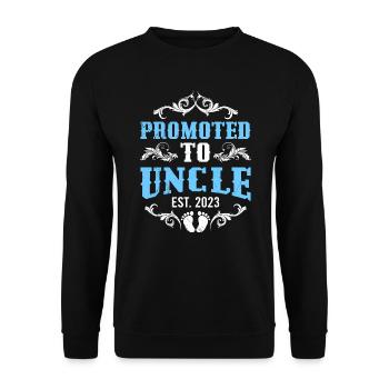 Onkel 2023 - Unisex Pullover - Schwarz - Vorne - Alina (178cm) & Michal (187cm)
