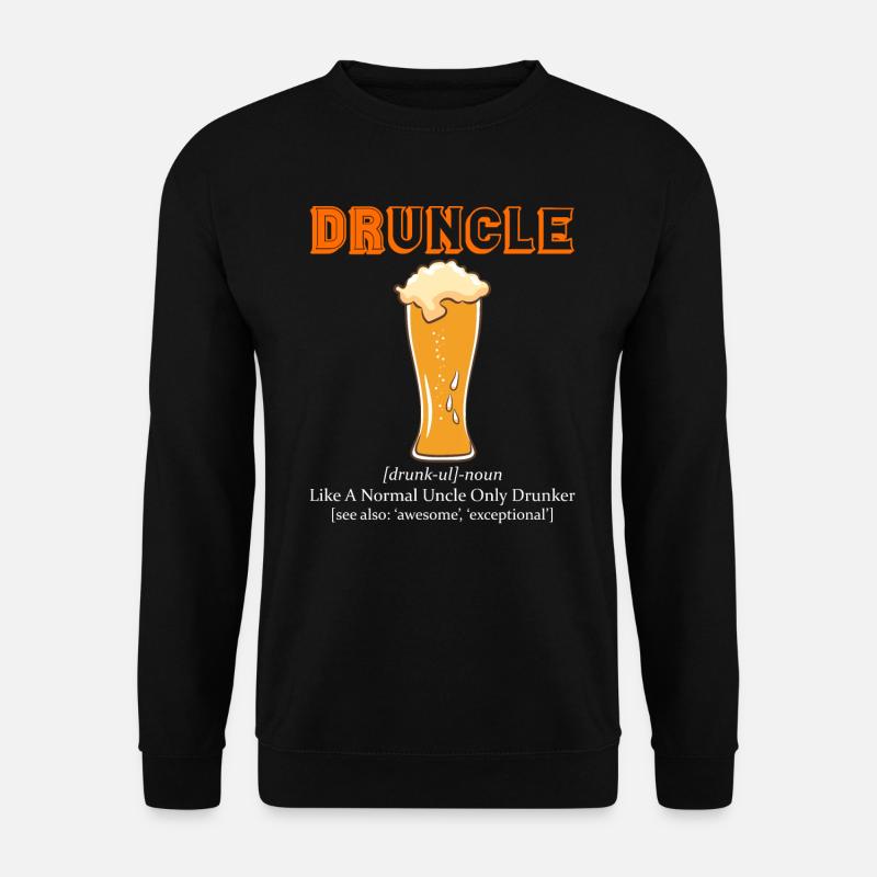Druncle Beer Oncle - Sweat-shirt Unisexe - noir