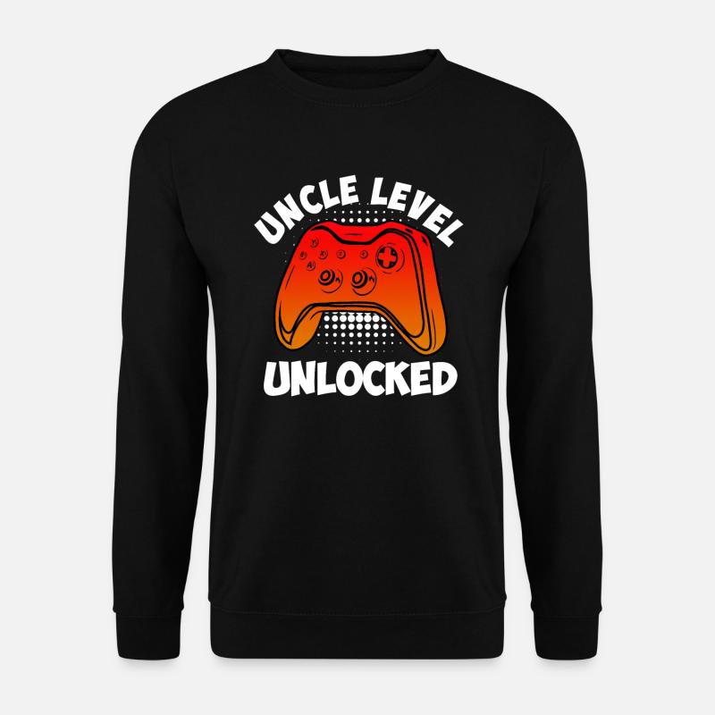 Unlocked Uncle Level Uncle - Unisex Sweatshirt - black