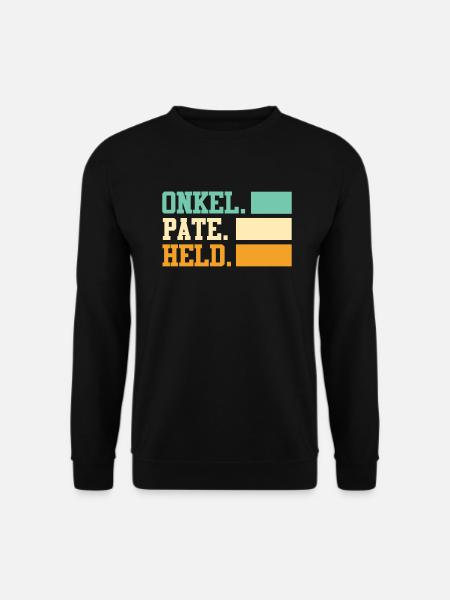 Onkel Pate Held Onkel - Unisex Pullover - Schwarz