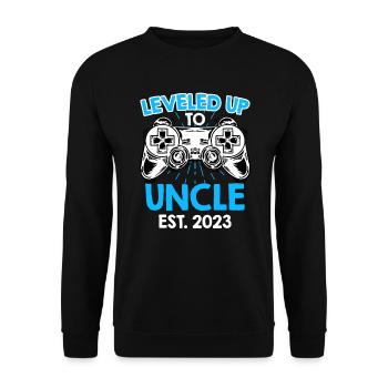 Niveau jusqu’à Oncle 2023 - Sweat-shirt Unisexe - noir - Devant - Alina (178cm) & Michal (187cm)